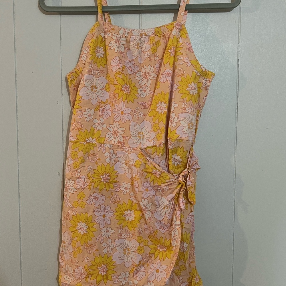 Wonder Nation Pink and Yellow Floral romper